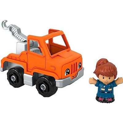 Fisher-Price Little People Toddler Toy Help and Go Tow Truck and Figure for - Image 6