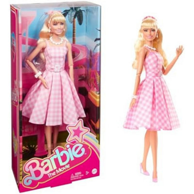 Barbie The Movie Doll Margot Robbie As Barbie In Gingham Dress With Daisy Chain