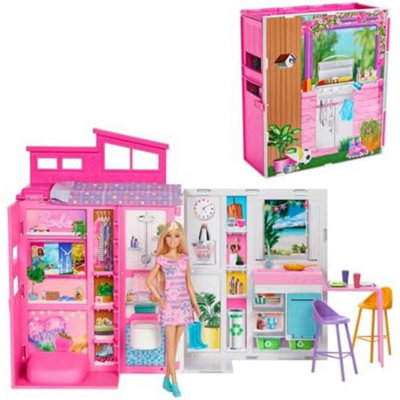 Barbie Getaway Doll House With Barbie Doll, 4 Play Areas And 11 Decor Accessorie - Image 10
