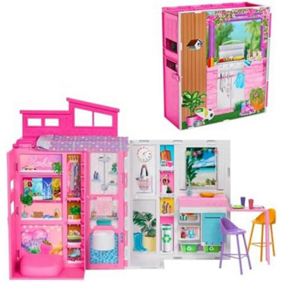 Barbie Doll House Playset, Getaway House With 4 Play Areas Including Kitchen, Bathroom, Bedroom And Lounge, 11 Decor Accessories, Hrj76 - Image 5