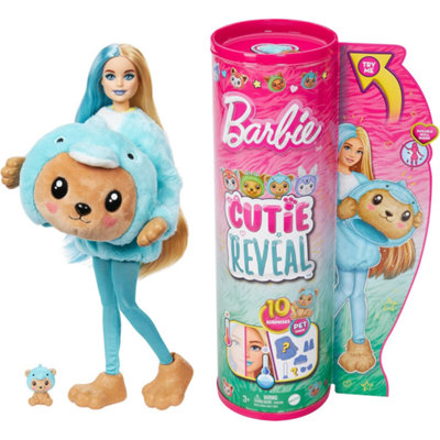 Barbie Cutie Reveal Doll Teddy Bear As a Blue Dolphin and 10 Suprises - Image 2