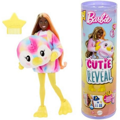 Barbie Cutie Reveal Colourful Dreams Series Soft Plush & 10 Surprises - Penguin - Image 6