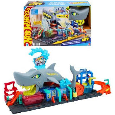 Hot Wheels Multi Ultra Shark Car Wash, Playset - Image 5