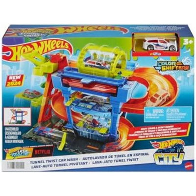 Hot Wheels Colour Changing Tunnel Car Wash with 1 Colour Changing Vehicle - Image 4