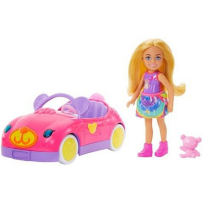 Barbie Chelsea Bear-Theme Convertible Toy Car With Teddy Accessory - Image 10