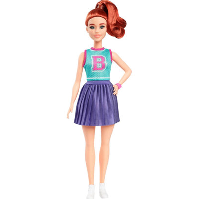 Barbie Fashionistas Purple Pleated Skirt Doll New - Image 2