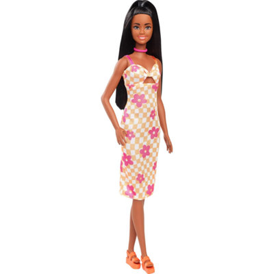B&Q -  Fashionistas Checkered Flower Dress Doll - Image 5
