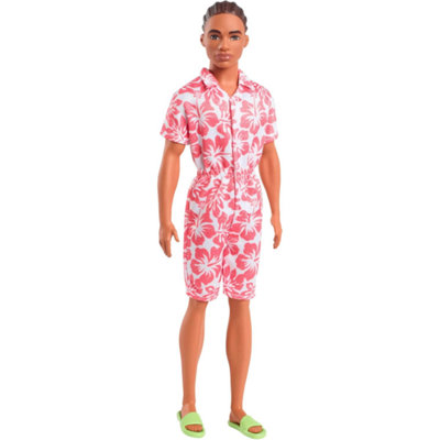 Barbie Fashionistas Ken Coral Jumpsuit Doll New (Box Damaged) - Image 3