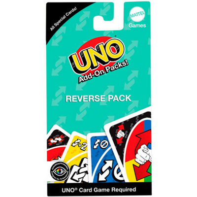 Asmodee Uno Add-On Reverse Pack Special Cards - Brand New And Sealed Size 16 B&Q