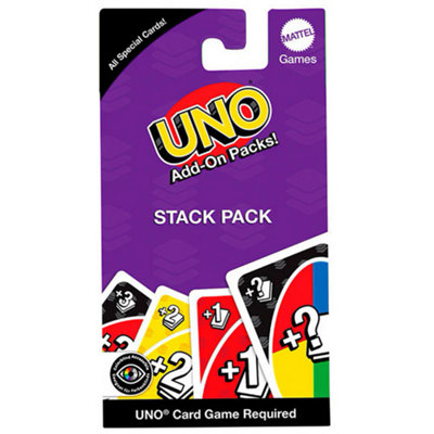 Asmodee Uno Add-On Stack Pack Special Cards - Brand New And Sealed Size 16 B&Q