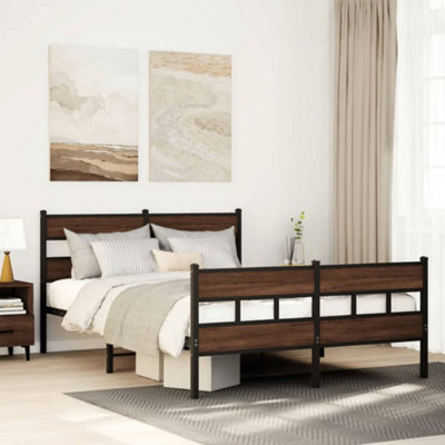 Berkfield Bed Frame Without Mattress With Headboard And Footboard 140X200 Cm from B&Q