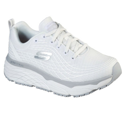 Skechers Max Cushioning Elite Sr Occupational Shoes White from B&Q