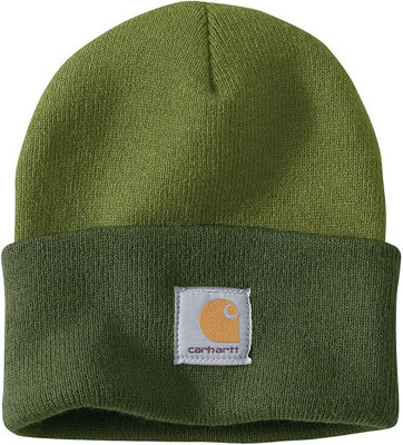 Carhartt Knit Cuffed Two-Tone Beanie Light Moss from B&Q