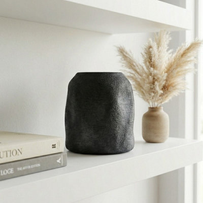 Garden Greatness Small Urban Sculptured Vase Ceramic from B&Q