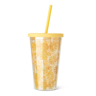Manna Yellow Plastic 470Ml Tumbler from B&Q