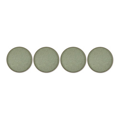 Manna Speckled Patterned Green Plastic 4 Piece Plate Set from B&Q