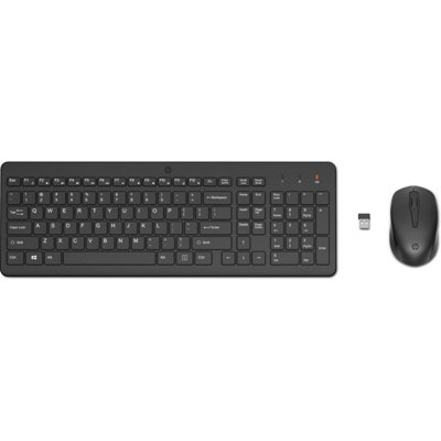  - Hp 330 Wireless Keyboard And Mouse Combo 2.4 Ghz Connection With Usb Dongle 12 Function Keys Ergonomically Designed 1600 Dpi Led