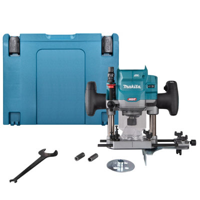 Makita Router Rp001Gz02 40V Max Xgt Cordless Brushless 1/2"1/4" Or 3/8" Aws 1900W Bare Unit