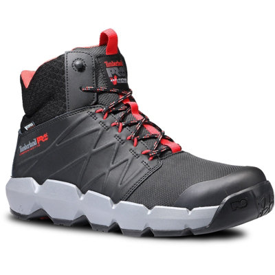 B&Q -  Morphix 6" Safety Boot Black/red