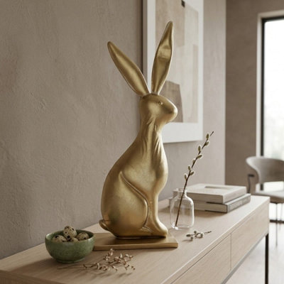Garden Greatness Giant Aureate Bunny Rabbit Ornament from B&Q