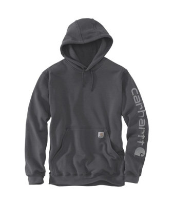 Carhartt Relaxed Fit Durham Garment Dyed Logo Sweatshirt Shadow Xl from B&Q