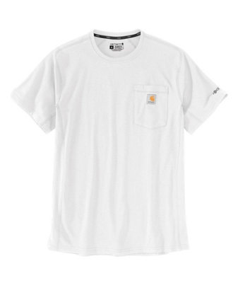 Carhartt Force Flex Relaxed Fit Midweight Pocket Men's T-Shirt White Xxl from B&Q