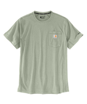 Carhartt Force Relaxed Fit Midweight Short Sleeve Pocket T-Shirt Engineer Sage Xl from B&Q