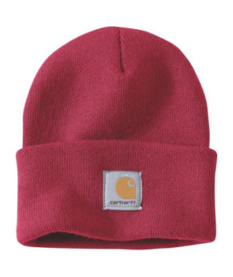 Carhartt A18 Knit Cuffed Beanie Industry Red from B&Q