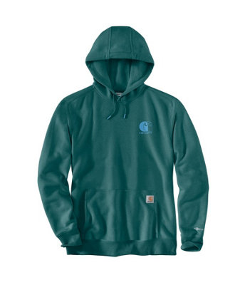 Carhartt Force Relaxed Fit Lightweight Logo Graphic Sweatshirt Transformative Teal Heather M from B&Q