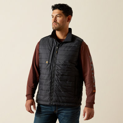 Ariat Rebar Cordura Ripstop Lightweight Insulated Gilet Black L from B&Q