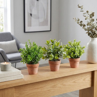 Garden Greatness Trio Artificial Gardenia Leaf In Pot from B&Q