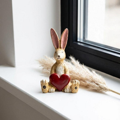 Sitting Red Heart Jasper Rabbit from B&Q