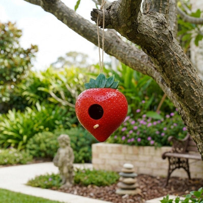 Lunaria Strawberry Fruit Bird House from B&Q
