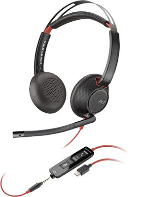 Hp Poly Blackwire C5220 Wired Headset With MicrophoneUsb-C And 3.5 mm Stereo from B&Q