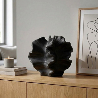 Garden Greatness Urban Sculpted Coral Stoneware Vase from B&Q