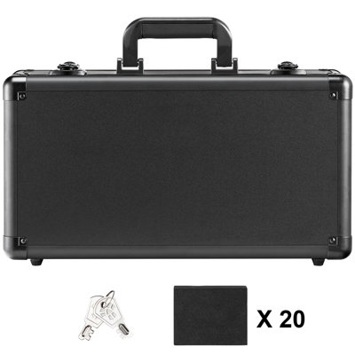 VEVOR 108 PSA Graded Card Storage Box 4 Slots Sports Card Holder Case Key Lock - Image 3
