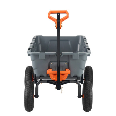 VEVOR Poly Garden Dump Cart Heavy-duty Yard Carts and Wagons 6.48 cu.ft/183.4 L 1200 lbs/544.3 kg - Image 3
