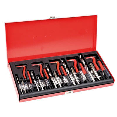 B&Q -  Helicoil Thread Repair Kit166-Piece Metric Hss Drill Helicoil Repair KitM5 M6 M8 M10 M12 Heli Coil Rethreading