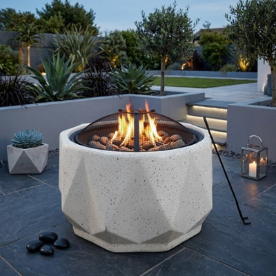 Lunaria Magnesium Oxide Fire Pit from B&Q