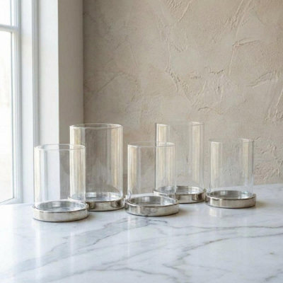 Garden Greatness Contemporary Glass Candle Holder Display from B&Q