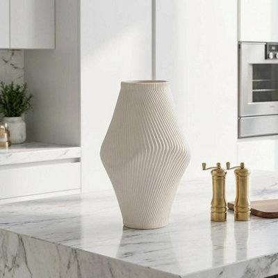 Garden Greatness Maison Graphite Sculptural Vase from B&Q