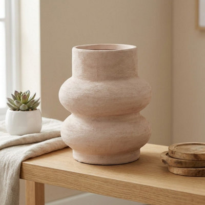 Garden Greatness Relica Stone Blanc Sculptured Vase from B&Q