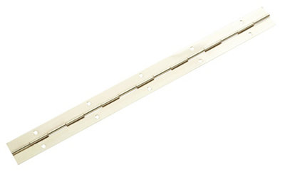 Brass-Plated Steel Continuous Door Hinge N481 (L)300mm (W)300mm from B&Q