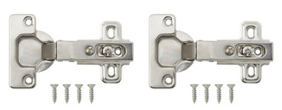 Nickel-Plated Metal Sprung Concealed Hinge (L)35mmPack Of 2 from B&Q