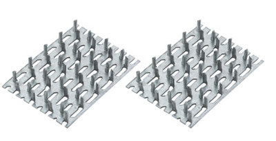  - Zinc Timber Connector (L)70mm (W)50mm Pack Of 4