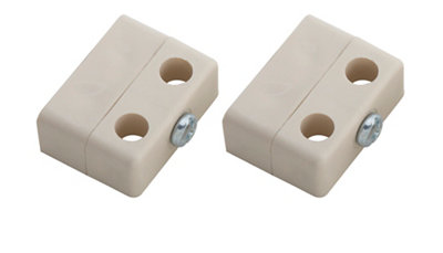 Magnolia Plastic Assembly Joint (L)36mmPack Of 8 from B&Q