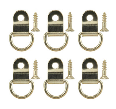 Diall Brass-Plated Small Picture HookPack Of 6 from B&Q