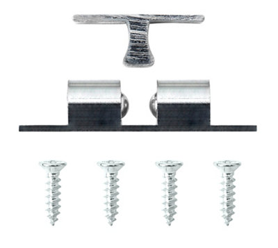 Diall Chrome-Plated Double Ball Catch (L)31.2mm (W)8.6mm from B&Q