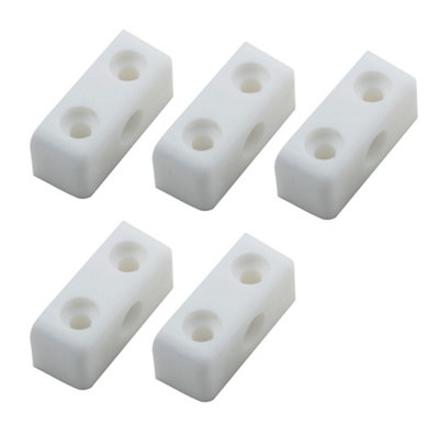 Diall White Steel Assembly Joint (L)34mmPack Of 100 from B&Q