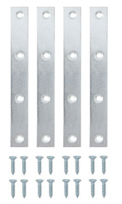 Diall Zinc-Plated Steel Mending Plate (L)125mm (W)16.2mm (T)1.5mmPack Of 4 from B&Q